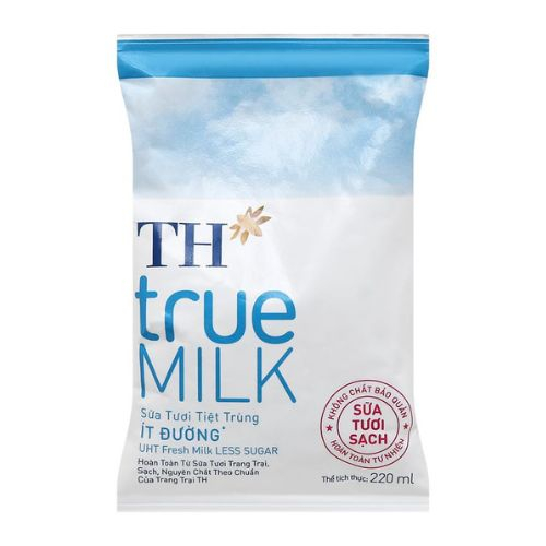 sua tuoi tiet trung it duong th true milk bich 220ml