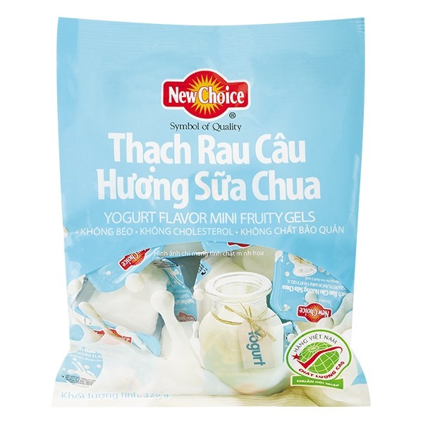 thach rau cau new choice sua chua 320g