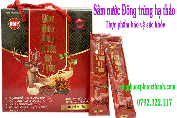 thuc pham bao ve suc khoe sam nuoc dong trung ha thao