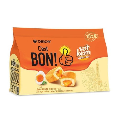 thuc pham bo sung   banh an sang c ??est bon soi thit ga sot kem trung lava  tui 8 goi   1624 g