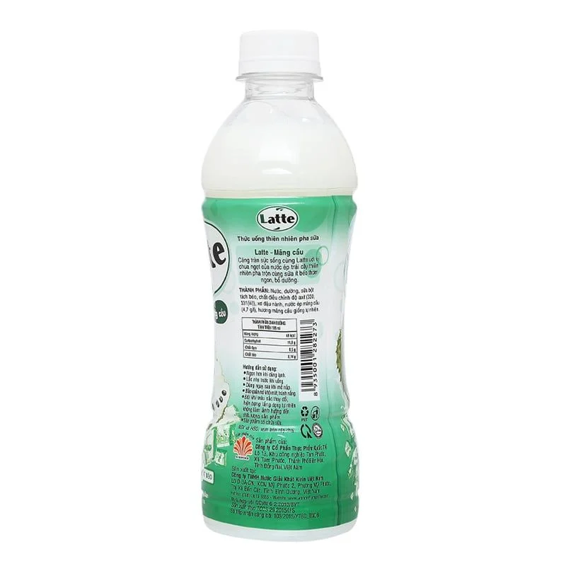 thuc uong thien nhien pha sua latte mang cau 345ml