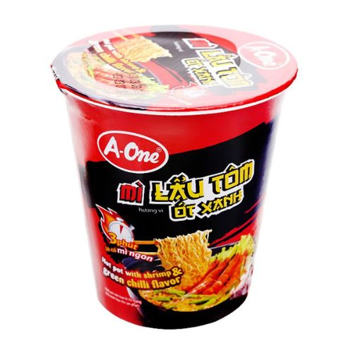 thung 12 ly mi a one lau tom ot xanh 65g