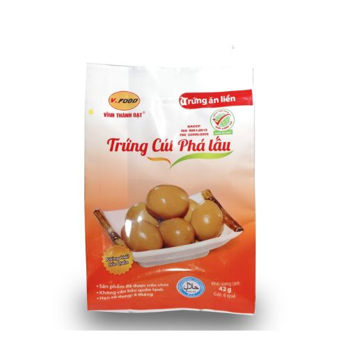 trung cut pha lau v food goi 43g  6 qua
