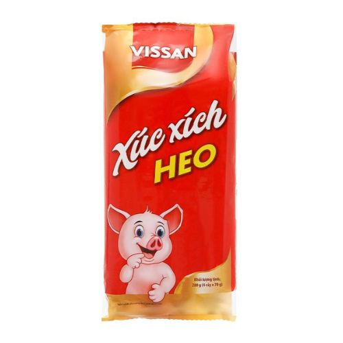 xuc xich heo tiet trung vissan goi 280g  4 cay x 70g