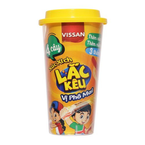 xuc xich lac keu vi pho mai vissan ly 56g 4 cay