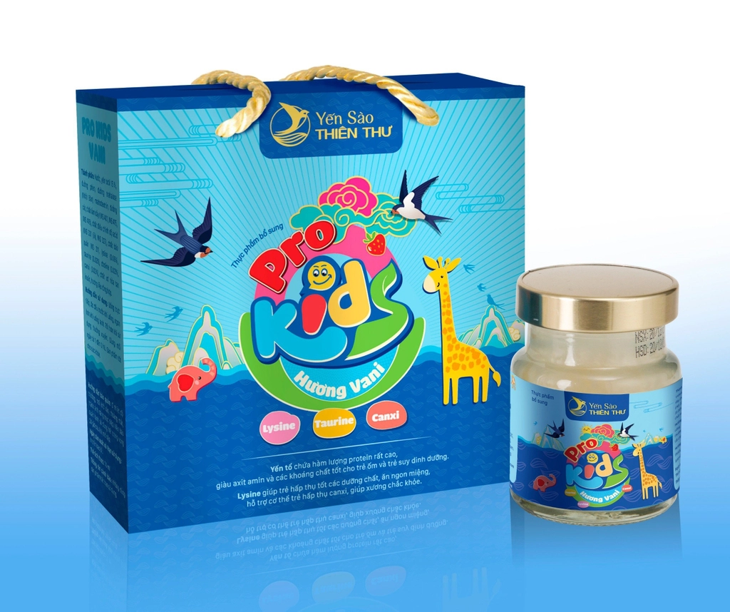 yen sao thien thu pro kids huong vani  hop 6 hu x 70 ml